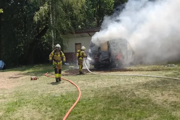Pożar w Boszkowie Letnisku – interwencja OSP Włoszakowice