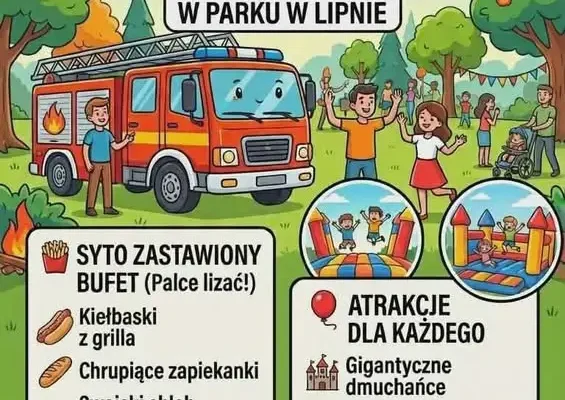 Wielki Festyn Strażacki w Lipnie – atrakcje dla całych rodzin