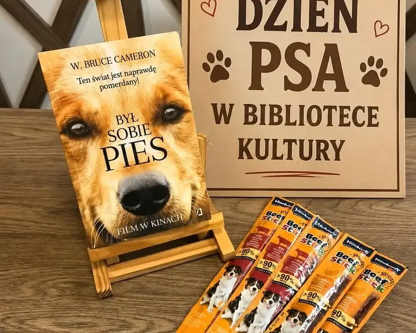 Dzień Psa w Bibliotece w Rydzynie – smaczki i psie lody czekają