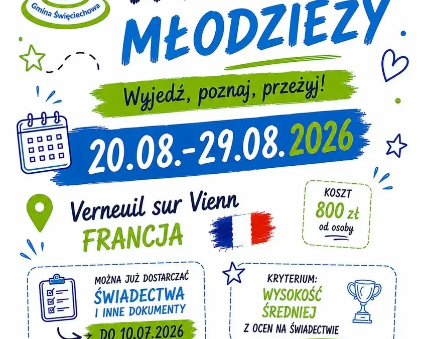 Nabór na wymianę młodzieży do Francji – zgłoś się do 10 lipca
