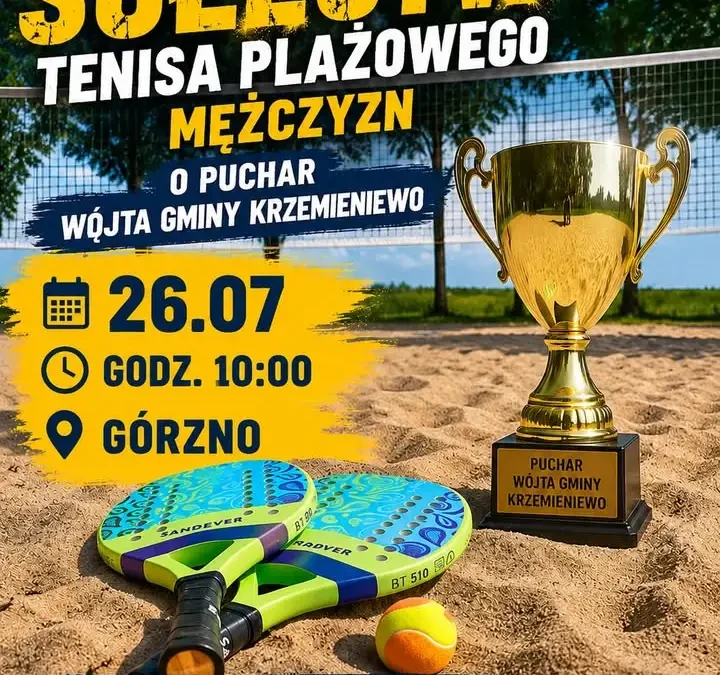 Turniej tenisa plażowego w Górznie – zaproszenie na sportową rywalizację