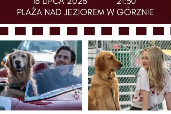 Kino plenerowe nad jeziorem w Górznie – film o przyjaźni psa i człowieka