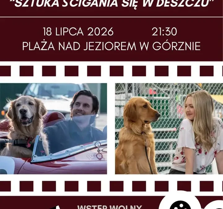 Kino plenerowe nad jeziorem w Górznie – film o przyjaźni psa i człowieka