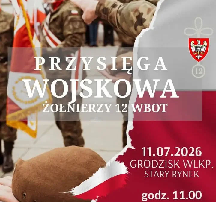 Przysięga wojskowa żołnierzy 12 Wielkopolskiej Brygady Obrony Terytorialnej już w sobotę