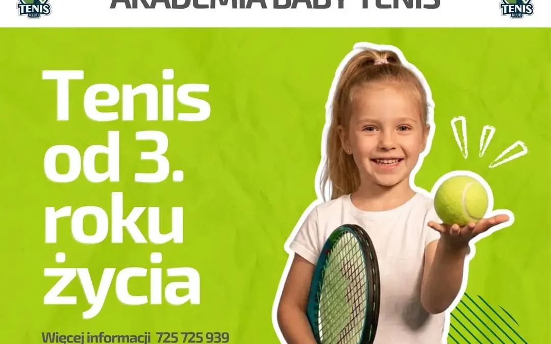 Darmowy trening tenisa dla dzieci od 3. roku życia w Lesznie