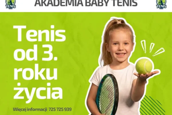 Darmowy trening tenisa dla dzieci od 3. roku życia w Lesznie