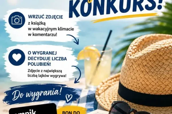 Konkurs „Książka w wakacyjnym klimacie” – wygraj z Gminną Biblioteką Publiczną we Włoszakowicach