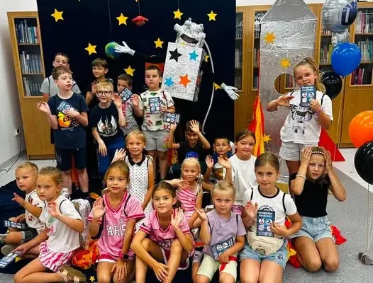 Biblioteka w Krzemieniewie zamieniła się w kosmiczną bazę – dzieci ratowały Galaktykę Książek