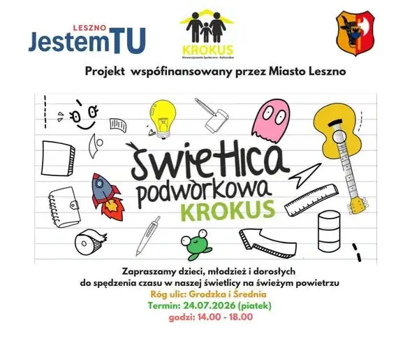 Rodzinne warsztaty i zabawy na Świetlicy Podwórkowej KROKUS w Lesznie