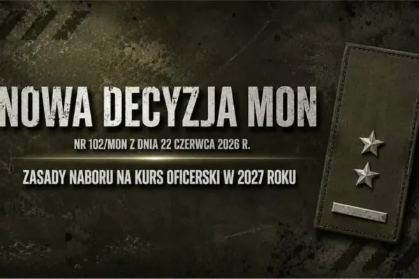 MON uruchamia nabór na kurs oficerski w 2027 roku – sprawdź wymagania