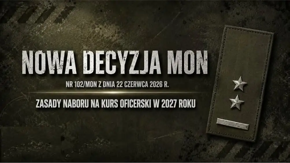 MON uruchamia nabór na kurs oficerski w 2027 roku – sprawdź wymagania