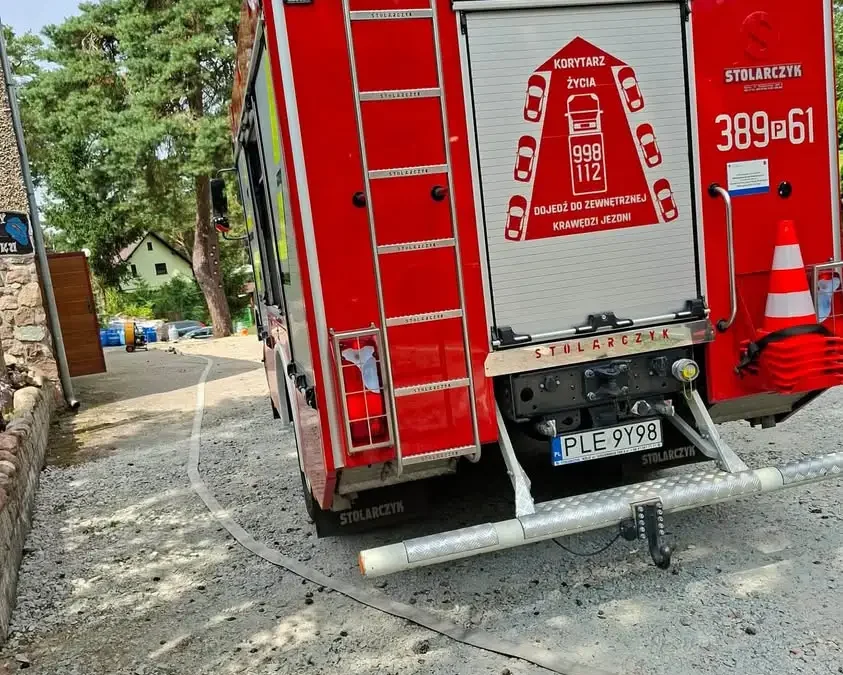 Wybuch butli gazowej w domku letniskowym w Brennie – akcja ratownicza