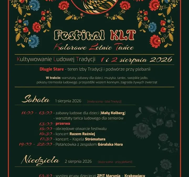 I Festiwal KLT w Długiem Starem – dwa dni folkloru i tradycji