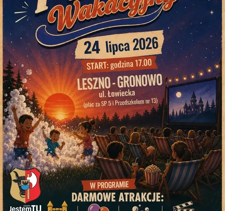 Piknik Wakacyjny w Gronowie – dmuchańce, animacje i kino letnie