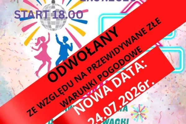 Taneczny Piątek w Rydzynie przełożony z powodu pogody