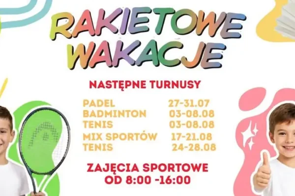 Rakietowe Wakacje w Leszno Tenis Klub – aktywne lato dla dzieci