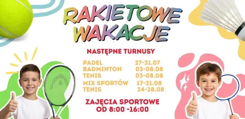 Rakietowe Wakacje w Leszno Tenis Klub – aktywne lato dla dzieci