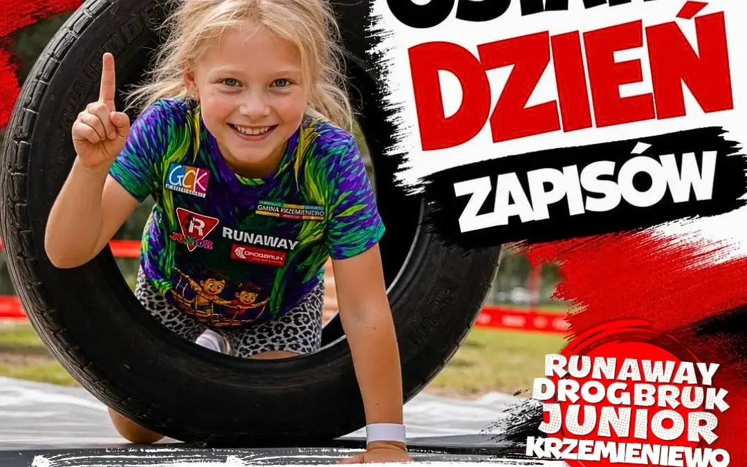 Ostatni dzień zapisów na Runaway Drogbruk Junior w Krzemieniewie!