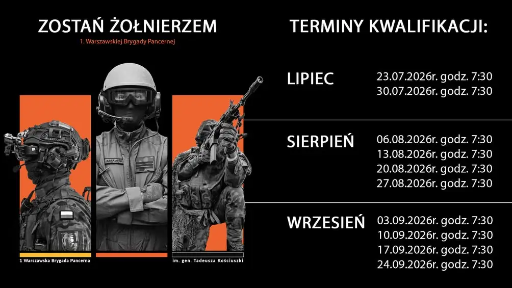 Rekrutacja do 1 Warszawskiej Brygady Pancernej – zostań żołnierzem