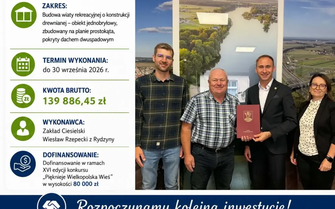 Nowa wiata rekreacyjna w Święciechowie – podpisano umowę z wykonawcą