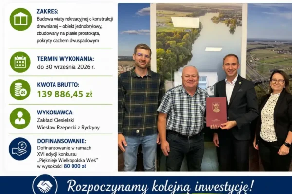 Nowa wiata rekreacyjna w Święciechowie – podpisano umowę z wykonawcą