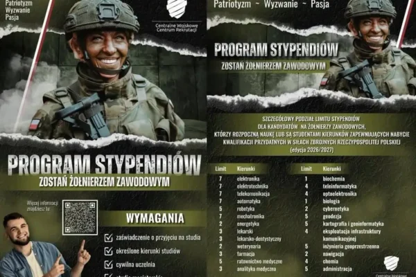 Program stypendiów MON dla studentów – rusza nabór na rok 2026/2027