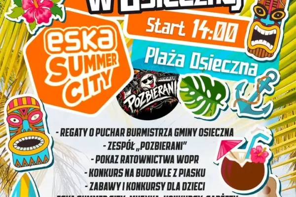 Hawajskie wakacje w Osiecznej – plażowa zabawa już 8 sierpnia