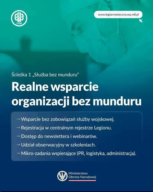 Ruszyła rekrutacja do Legionu Medycznego – wspieraj Wojsko Polskie bez munduru