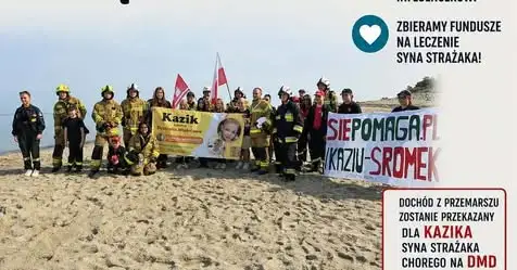 II Ogólnopolski Przemarsz Strażaków Plażą „Idziemy dla Kazika” – solidarność i pomoc dla chorego chłopca
