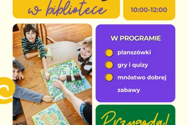 Wakacyjne Granie w Gminnej Bibliotece Publicznej w Lipnie
