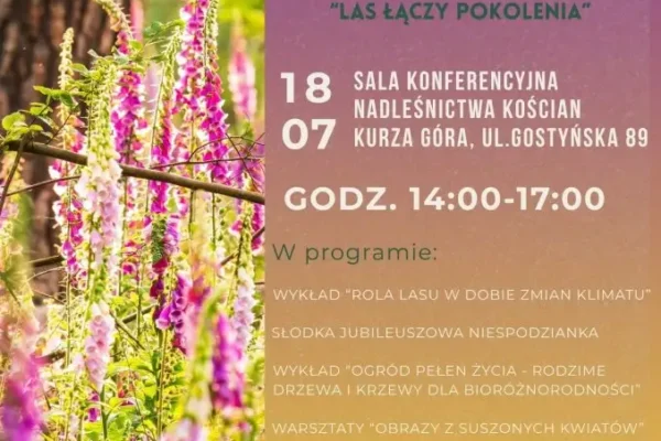 Nadleśnictwo Kościan zaprasza na bezpłatne spotkanie przyrodnicze „Bioróżnorodność bliżej nas”