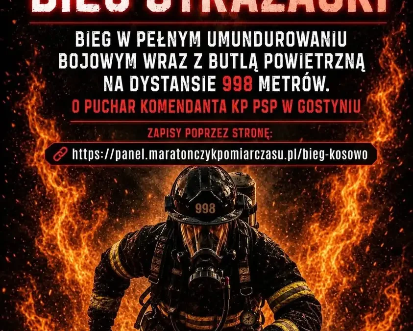 II Kosowski Bieg Strażacki – zapisy trwają!