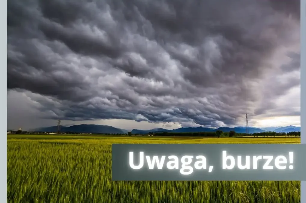 Ostrzeżenie meteorologiczne: burze drugiego stopnia w powiecie leszczyńskim