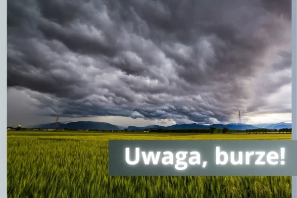 Ostrzeżenie meteorologiczne: burze drugiego stopnia w powiecie leszczyńskim