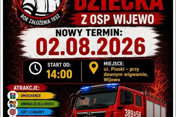 Dzień Dziecka z OSP Wijewo – już w niedzielę! Sprawdź atrakcje