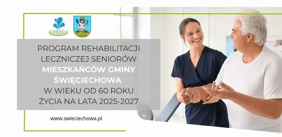 Trwa nabór do programu rehabilitacji dla seniorów 60+ w gminie Święciechowa