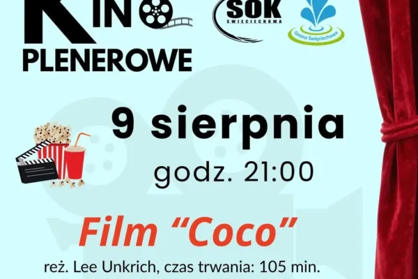 Letnie kino plenerowe w Lasocicach: dziś film „Coco”