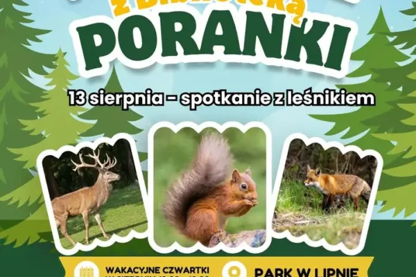 Poranek z biblioteką w Lipnie: zajęcia o drzewach z leśnikiem