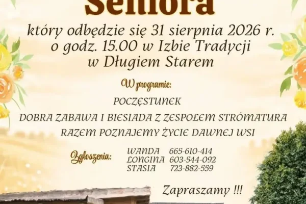 Gminny Dzień Seniora w Długiem Starem – muzyka, biesiada i wspomnienia