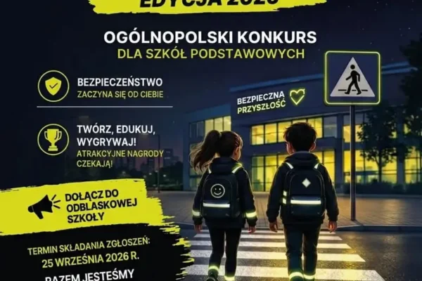 Rusza „Odblaskowa Szkoła 2026” – konkurs dla szkół podstawowych