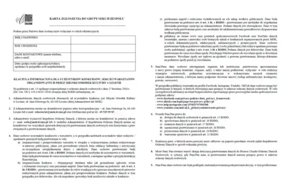 Rusza nabór uzupełniający do sekcji MOK w Lesznie na sezon 2026/27