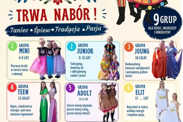 Nabór do Zespołu Pieśni i Tańca „Marynia” w Święciechowie – dołącz do rodziny!