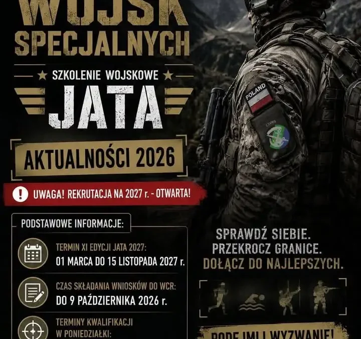 Rekrutacja do Wojsk Specjalnych 2027 – 45 miejsc dla cywilów