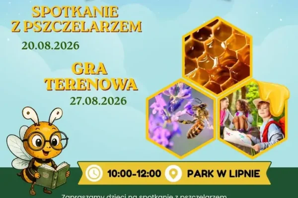 Wakacyjny poranek w parku: spotkanie z pszczelarzem i gra terenowa dla rodzin