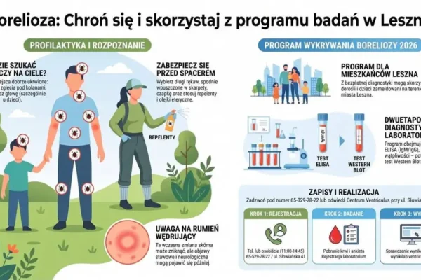 Bezpłatne badania na boreliozę dla mieszkańców Leszna – sprawdź, czy możesz skorzystać