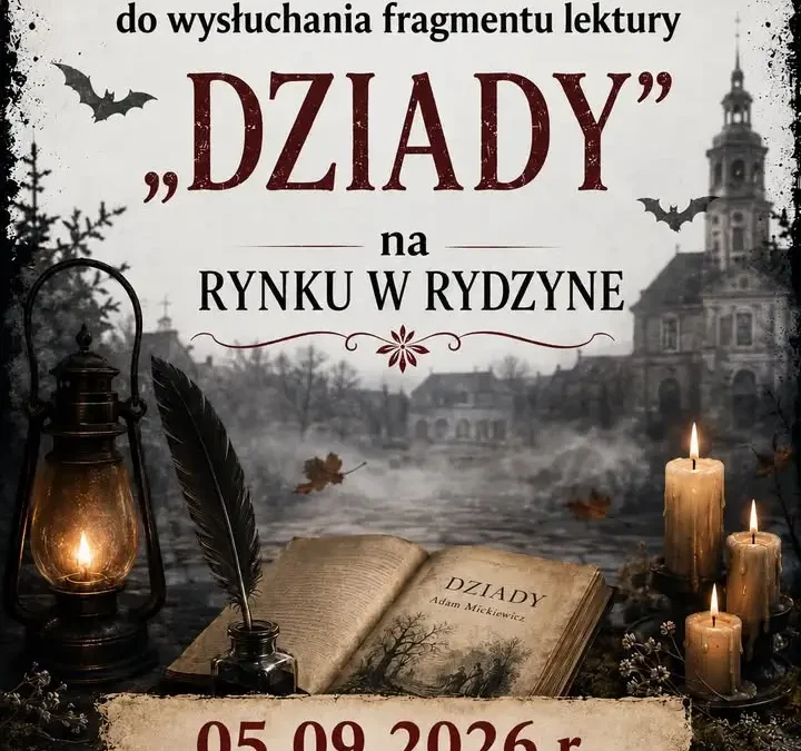 Narodowe Czytanie 2026 w Rydzynie – zaproszenie na pierwszą sobotę września
