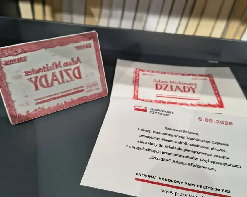 Narodowe Czytanie w Wijewie: pieczątka już dotarła, spotkanie 4 września