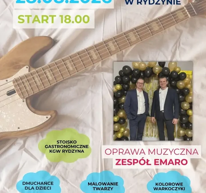 Ostatnia potańcówka w Rydzynie już 28 sierpnia – zatańcz na Rynku!