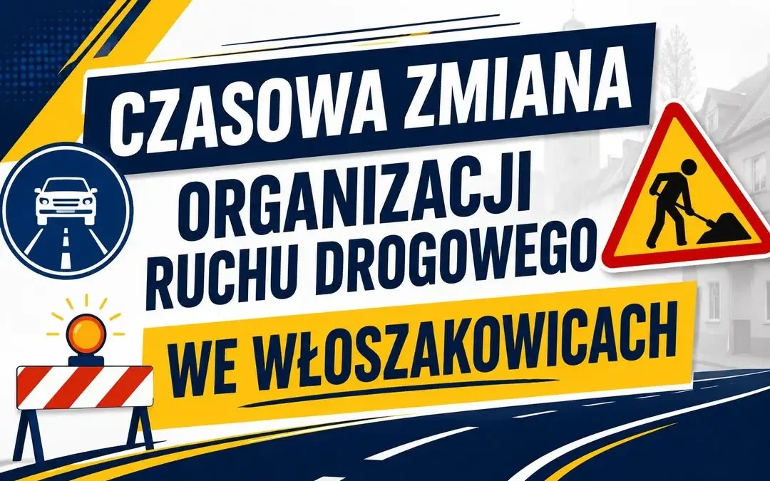 Utrudnienia na drogach we Włoszakowicach: zmiany organizacji ruchu pod koniec sierpnia