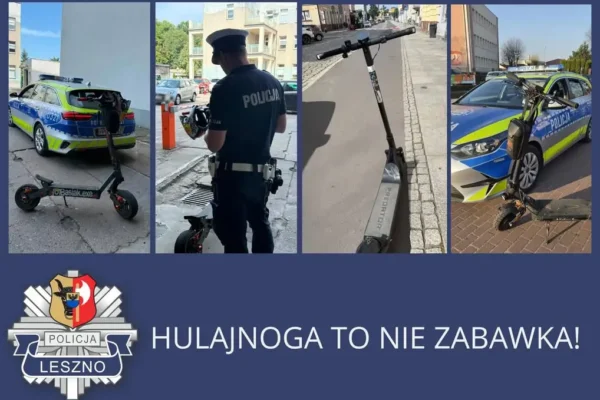 Policja kontroluje użytkowników hulajnóg elektrycznych – przypomina o przepisach